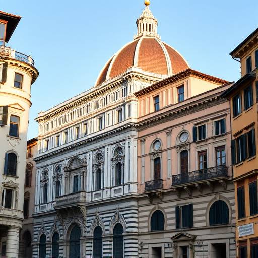 Architettura moderna di un edificio a Firenze