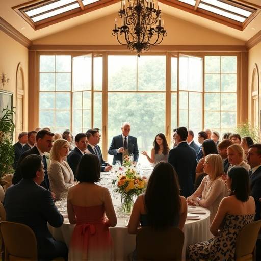 Fotografia di un evento aziendale in una villa fiorentina